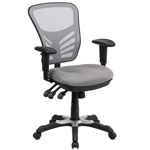 Flash Furniture - Nicholas Contemporary Mesh Executive Swivel Office Chair - Gray