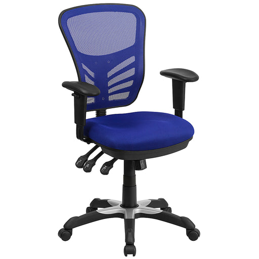 Flash Furniture - Nicholas Contemporary Mesh Executive Swivel Office Chair - Blue