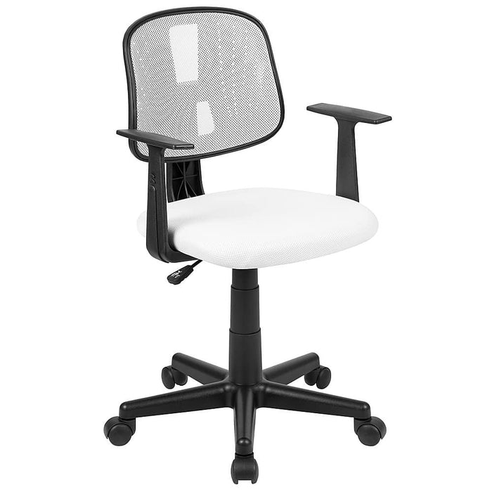 Alamont Home Contemporary Mesh Swivel Office Chair with Arms - White