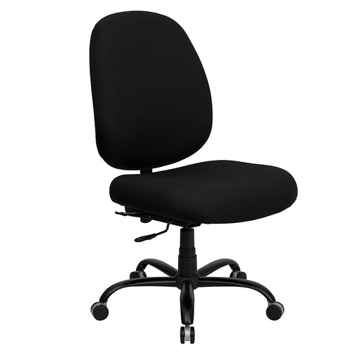 Alamont Home - Hercules Contemporary Fabric Big  Tall Swivel Ergonomic High Back Office Chair - Black