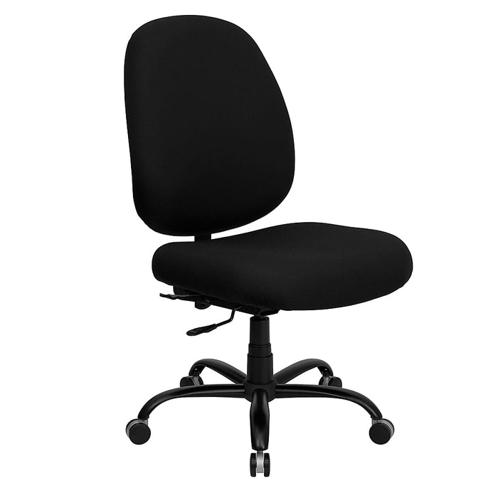 Alamont Home - Hercules Contemporary Fabric Big  Tall Swivel Ergonomic High Back Office Chair - Black