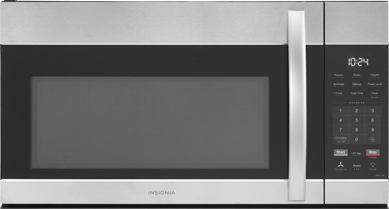 Insignia - 1.7 Cu. Ft. Over-the-Range Microwave - Stainless Steel