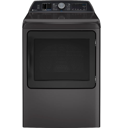 GE Profile - 7.4 cu. ft. Smart Electric Dryer with Sanitize Cycle and Sensor Dry - Gray