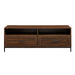 Walker Edison - Contemporary 2-Drawer TV Stand for Most TVs up to 60 - Dark Walnut