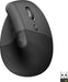 Logitech - Lift Vertical Wireless Ergonomic Mouse with 4 Customizable Buttons - Graphite