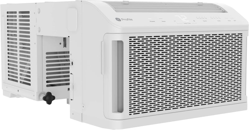 GE Profile - ClearView 350 Sq. Ft. 8300 BTU Smart Ultra Quiet Window Air Conditioner - White