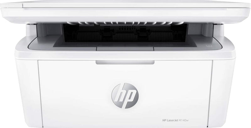 HP - LaserJet M140w Wireless AI-Enabled Black and Laser Printer - White