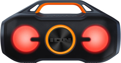 ION Audio - AquaSport Max Waterproof 60-Watt Bluetooth  Stereo Speaker with Lights - Black