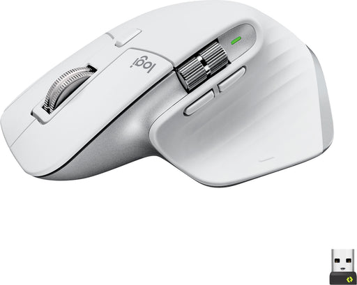 Logitech - MX Master 3S Wireless Laser Mouse with Ultrafast Scrolling - Pale Gray