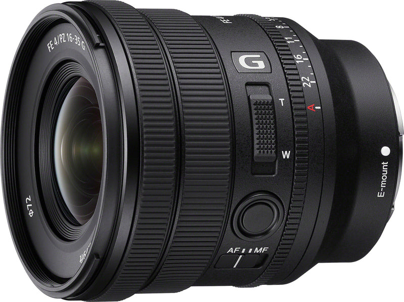 Sony - Alpha FE PZ 16-35mm F4 G Full-Frame Constant-Aperture Wide-Angle Power Zoom G Lens - Black