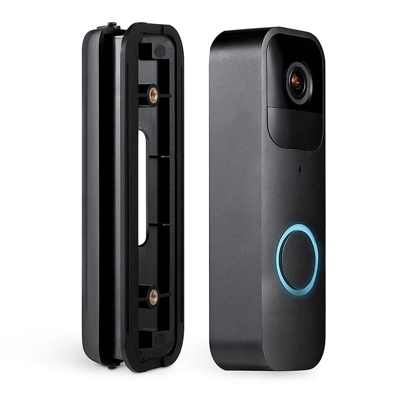 Wasserstein - Horizontal Adjustable Angle Mount and Wall Plate for Blink Video Doorbell - Black
