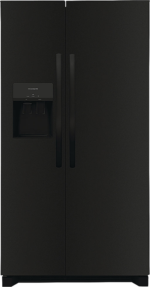 Frigidaire - 25.6 Cu. Ft. Side-by-Side Refrigerator - Black