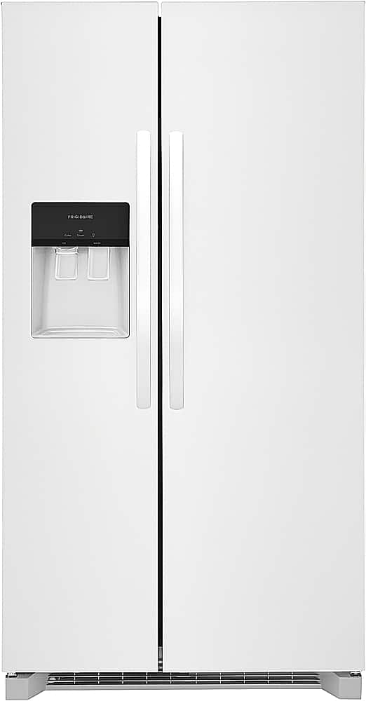Frigidaire - 25.6 Cu. Ft. Side-by-Side Refrigerator with EvenTemp Cooling System - White