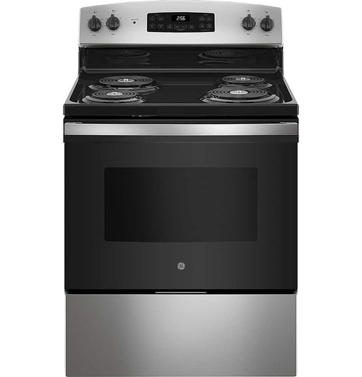 GE - 5.0 Cu. Ft. Freestanding Electric Range - Stainless Steel
