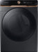 Samsung - 7.5 Cu. Ft. Stackable Smart Electric Dryer with Steam and Super Speed Dry - Brushed Black