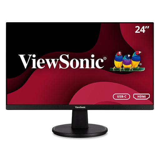 ViewSonic - VA2447-MHU 23.8" LCD FHD Monitor (DisplayPort VGA HDMI) - Black