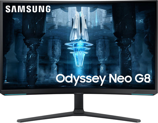 Samsung - Odyssey Neo G8 32" Curved 4K UHD FreeSync Premium Pro  G-Sync Compatible  240Hz 1ms Gaming Monitor - Black