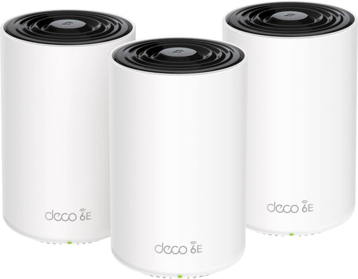 TP-Link - Deco XE75 Pro AXE5400 Tri-Band Wi-Fi 6E Whole Home Mesh System (3-Pack) - White