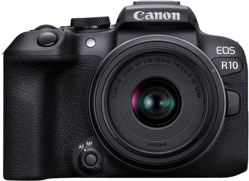 Canon - EOS R10 Mirrorless Camera with RF-S18-45 f/4.5-6.3 IS STM Lens - Black