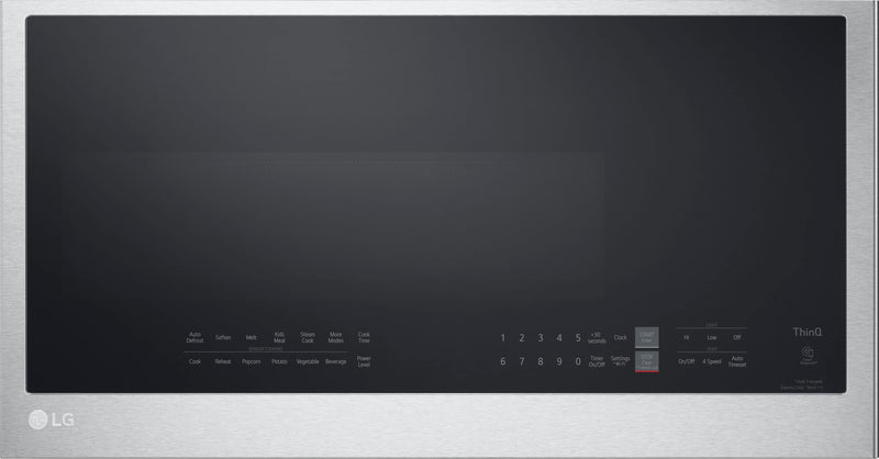 LG - 2.0 Cu. Ft. Over-the-Range Microwave with Sensor Cooking and EasyClean - PrintProof Stainless Steel