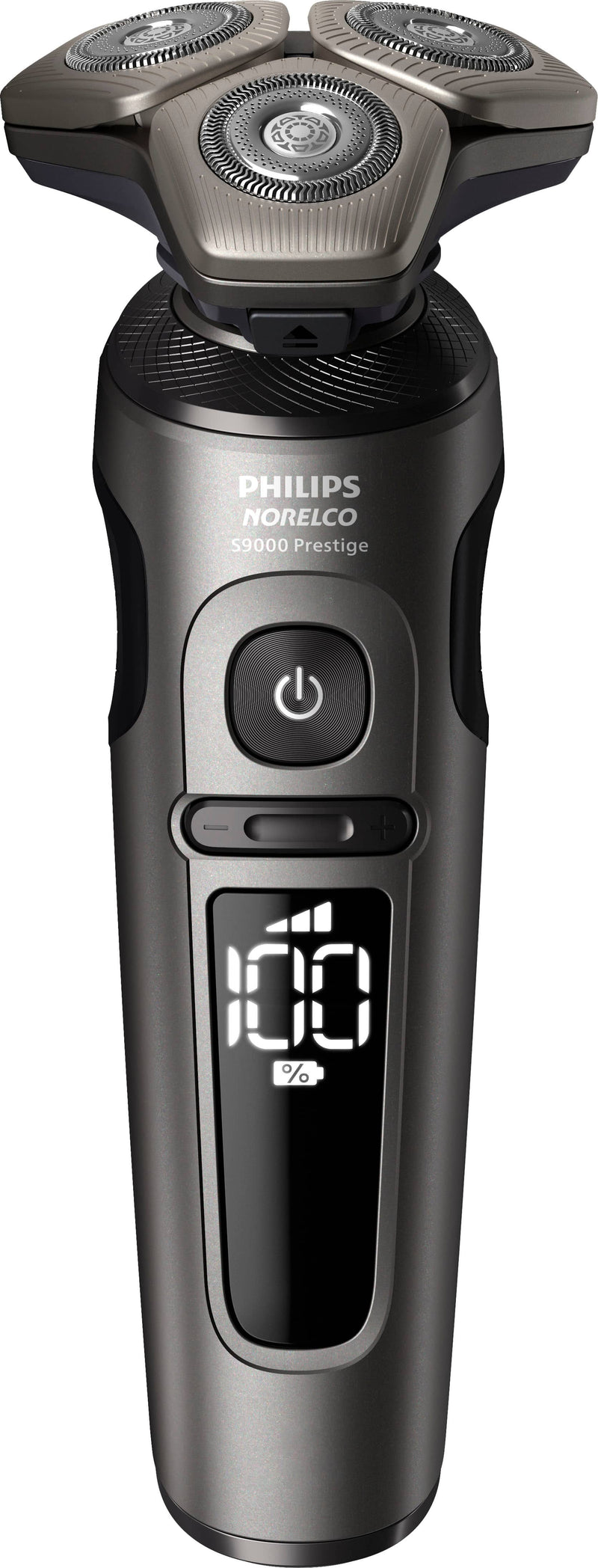Philips Norelco - 9000 Prestige Shaver with Qi Charging Pad and Premium Case - Black