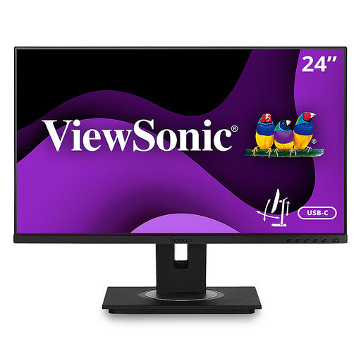 ViewSonic - VG2456A 23.8" LCD FHD Monitor (DisplayPort USB HDMI) - Black