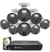 Swann - Master Series 8-Channel 8-Camera Indoor/Outdoor PoE Wired 4K UHD 2TB HDD NVR Security Surveillance System - Black