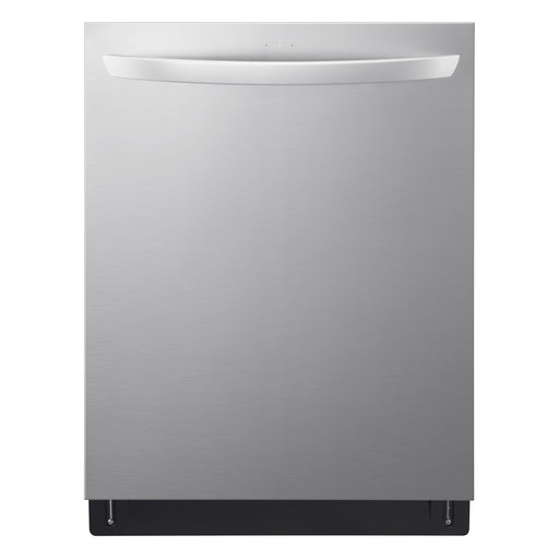 LG - 24" Top Control Smart Built-In Stainless Steel Tub Dishwasher with 3rd Rack QuadWash Pro and 42dba - Stainless Steel