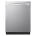 LG - 24" Top Control Smart Built-In Stainless Steel Tub Dishwasher with 3rd Rack QuadWash Pro and 42dba - Stainless Steel