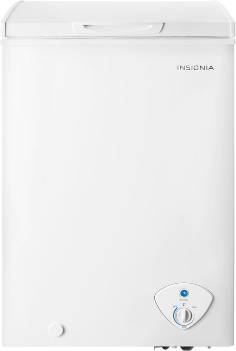 Insignia - 3.5 Cu. Ft. Garage-Ready Chest Freezer - White