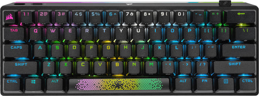 CORSAIR - K70 Pro Mini Wireless 60 RGB Mechanical Cherry MX SPEED Linear Switch Gaming Keyboard with swappable MX switches - Black