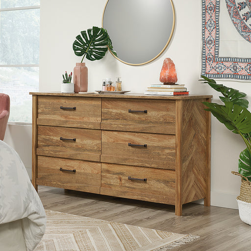 Sauder - Cannery Bridge 6-Drawer Dresser - Sindoori Mango