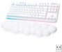 Logitech - G715 Aurora Collection TKL Wireless Mechanical Tactile Switch Gaming Keyboard for PC/Mac with Palm Rest Included - White Mist