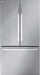 LG - 26.5 Cu. Ft. French Door Counter-Depth Smart Refrigerator with Internal Water - Stainless Steel