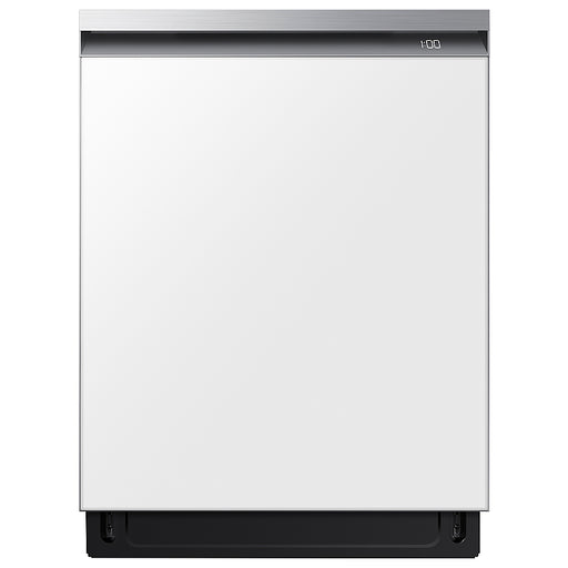 Samsung - BESPOKE Smart 42dBA Dishwasher with StormWash+ - White Glass