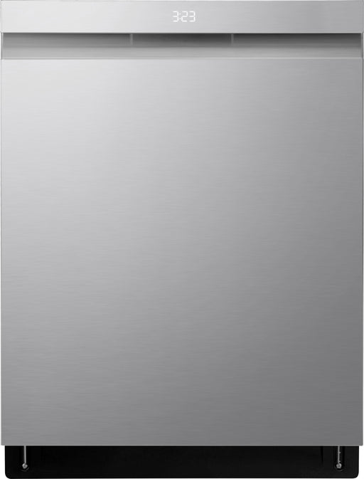 LG - 24" Top Control Smart Built-In Stainless Steel Tub Dishwasher with 3rd Rack QuadWash Pro and 42dba - Stainless Steel