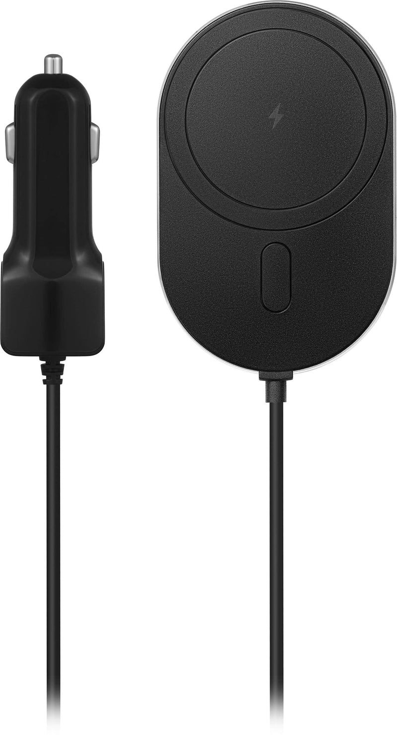 Best Buy essentials - 7.5W Magnetic Wireless Vehicle Charger for iPhone 15/14/13/12 series - Black