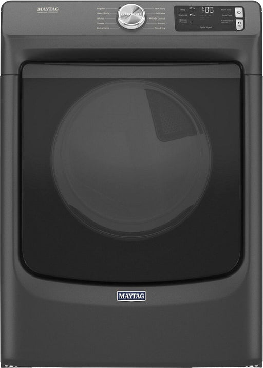 Maytag - 7.3 Cu. Ft. Stackable Electric Dryer with Extra Power Button - Volcano Black