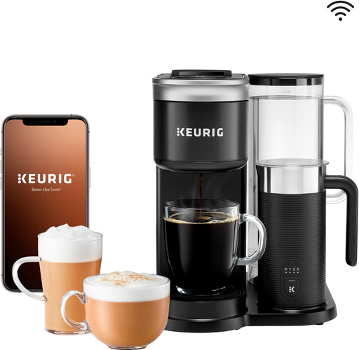 Keurig - K-Cafe SMART Single-Serve Coffee Maker and Latte Machine with WiFi Compatibility - Black