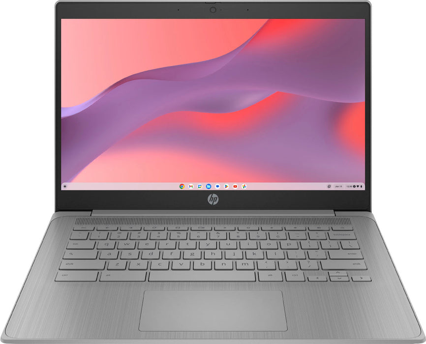 HP - 14" Chromebook Laptop - Intel Celeron - 4GB Memory - 64GB eMMC - Modern Gray