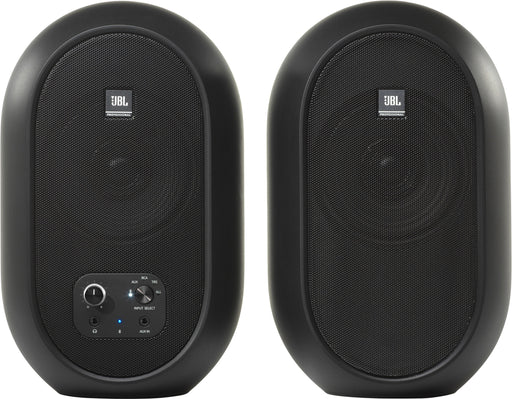 JBL - 2.0 104BT Powered Desktop Multimedia Speakers with Bluetooth AUX RCA and TRS inputs. - Black