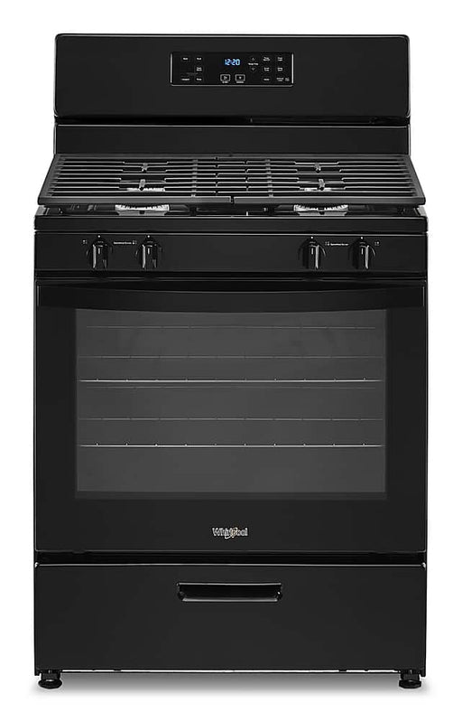 Whirlpool - 5.1 Cu. Ft. Freestanding Gas Range with Broiler Drawer - Black
