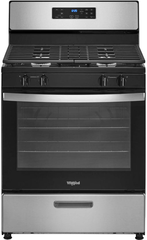 Whirlpool - 5.1 Cu. Ft. Freestanding Gas Range with Broiler Drawer - Stainless Steel