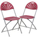 Alamont Home - Hercules Folding Chair - Burgundy