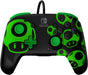 PDP - REMATCH Wired Controller 1-Up Glow in the Dark For Nintendo Switch Nintendo Switch - OLED Model - Green/Black