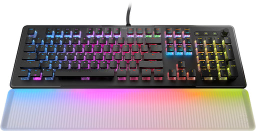 ROCCAT - Vulcan II Max Full-size Wired Keyboard with Optical Titan Switch RGB Lighting Aluminum Top Plate and Palm Rest - Black