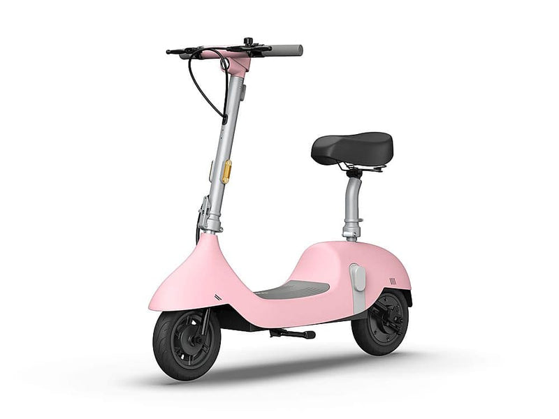OKAI - Ceetle Pro Electric Scooter with Foldable Seat w/35 Miles Operating Range  15.5mph Max Speed - Pink