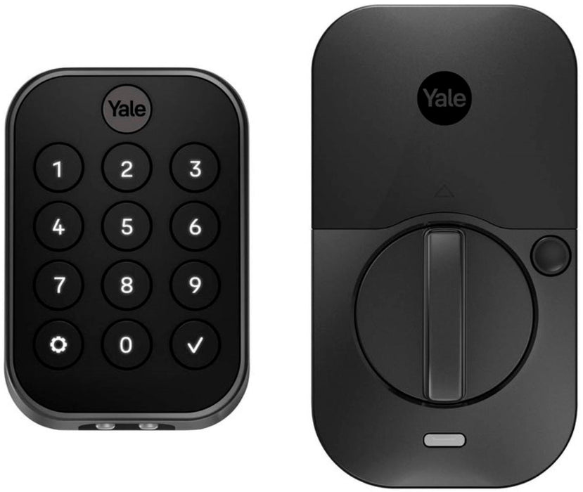 Yale - Assure Lock 2 - Smart Lock Keyless Bluetooth Deadbolt with Push Button Keypad Access - Black Suede