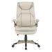 Office Star Products - Exec Bonded Lthr Office Chair - Taupe / Cocoa