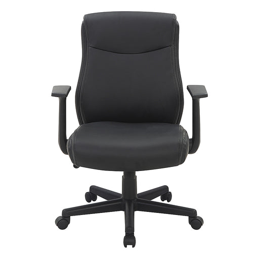 Office Star Products - Mid Back Managers Office Chair - Black